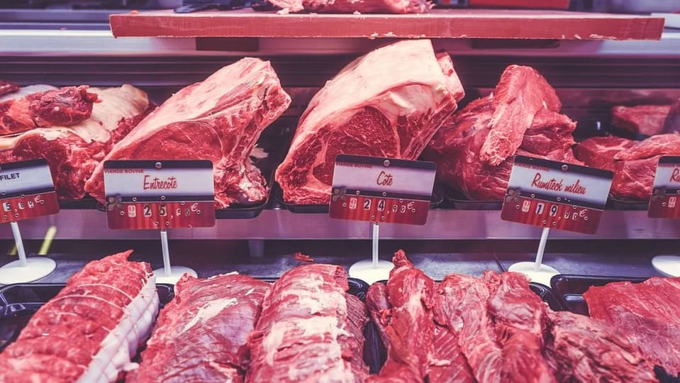 meat in a display